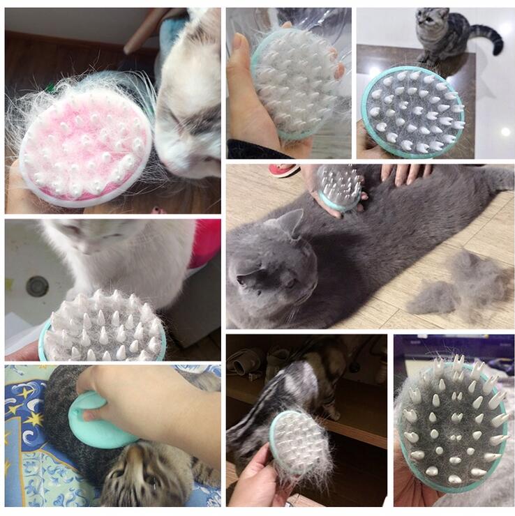 Massage Bath Grooming Cleaning Pet Brush