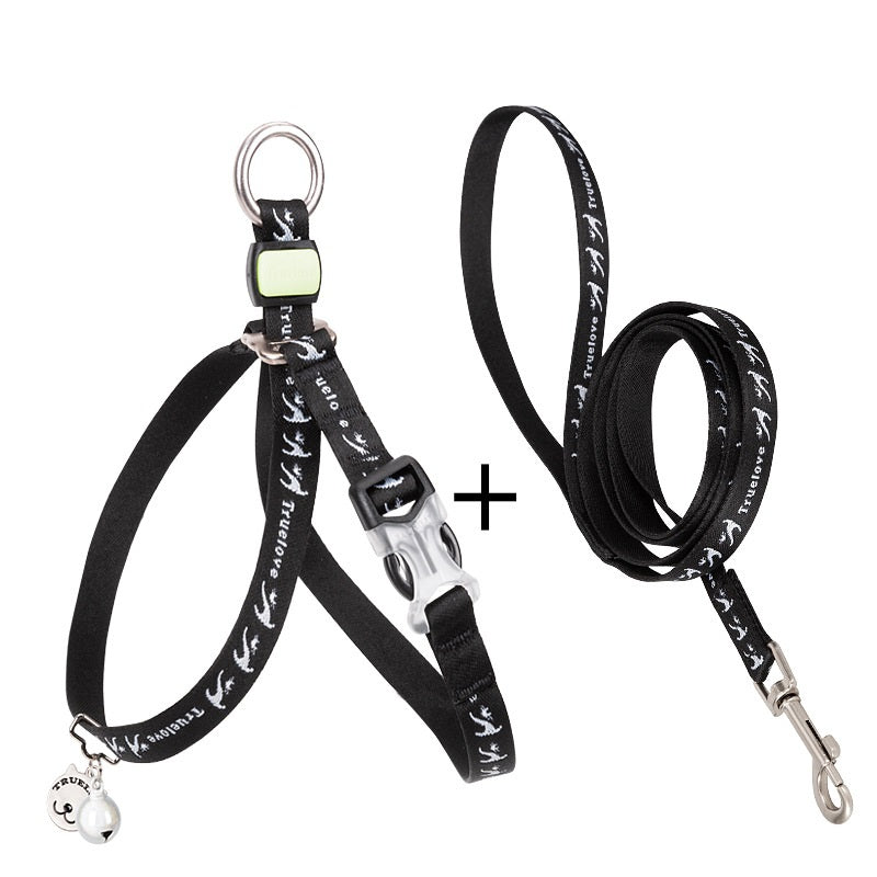 Pet Bell Chest Strap Vest Leash Rope Harness