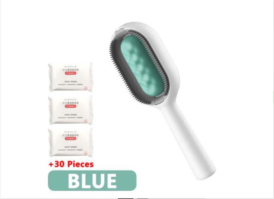 Pet Grooming Dematting Brush Hair Removal Comb With Cleaning Tank