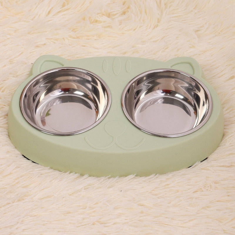 Pet Feeding And Drinking Bowl Set Food And Water Dish