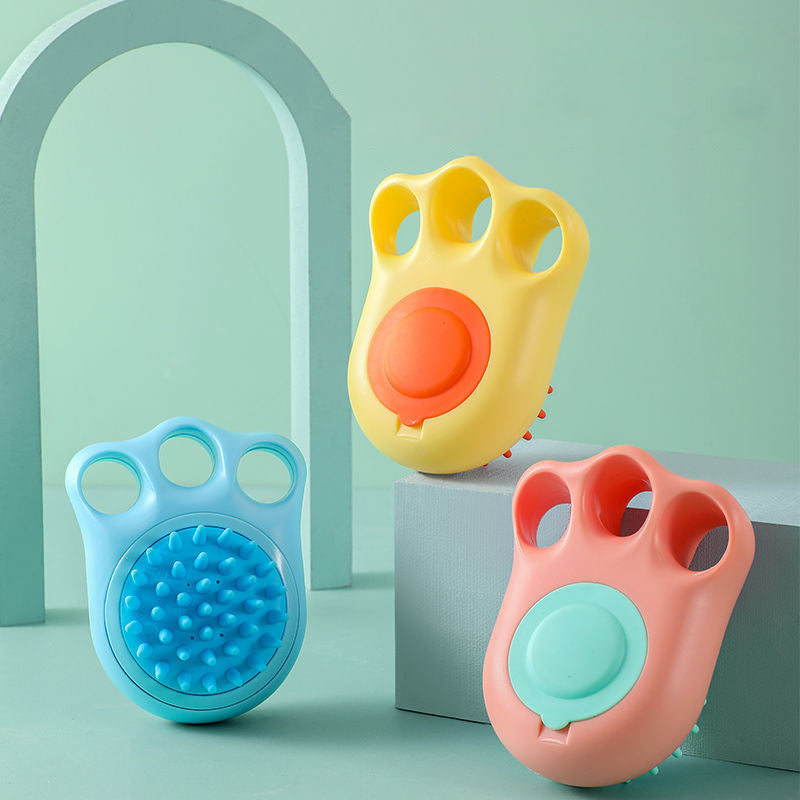 Claw Bath Massage Comb Grooming Pet Brush