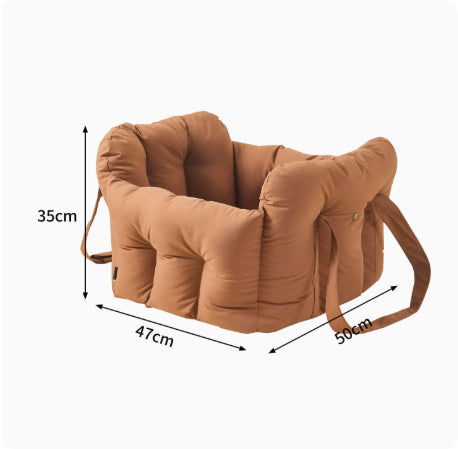 Pet Car Safety Seat Carrier Front Travel Bag