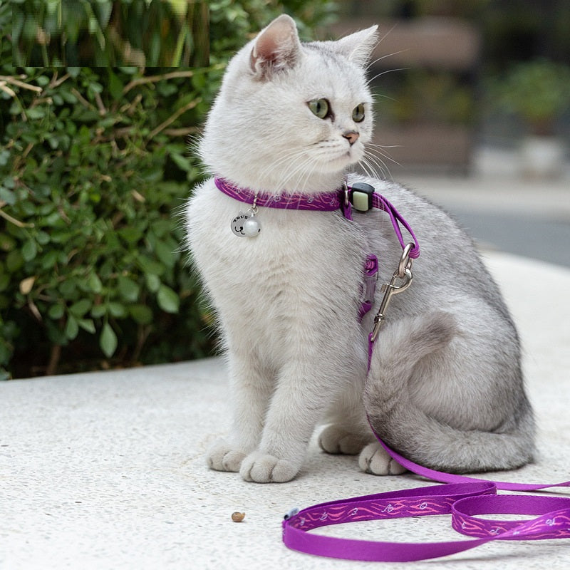 Pet Bell Chest Strap Vest Leash Rope Harness