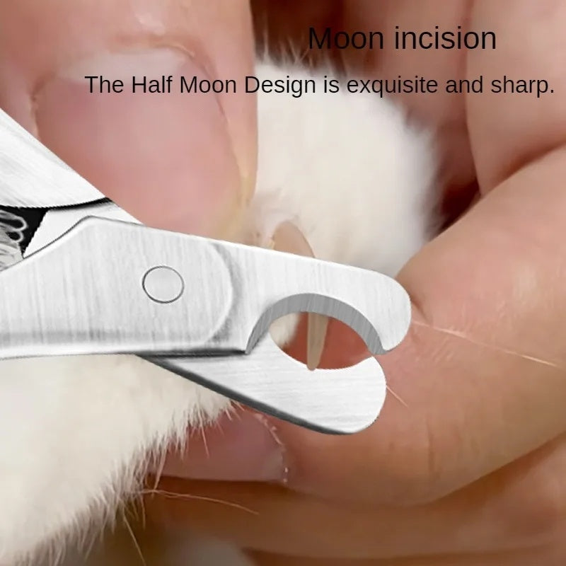 Professional Pet Nail Clipper Stainless Steel Safety Trimmer