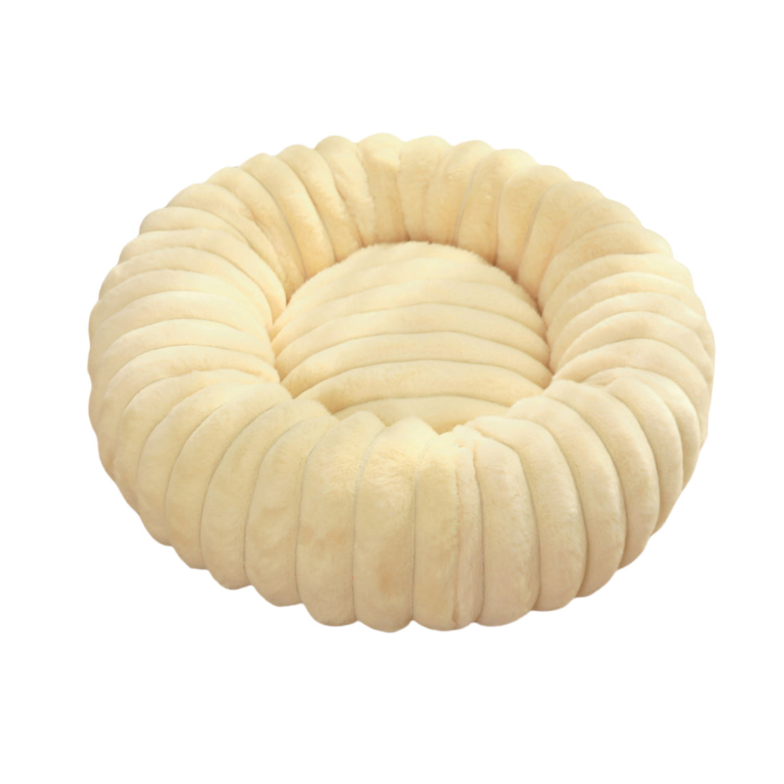 Plush Round Pet Nest Warm Winter Sleeping Bed Cozy Kennel