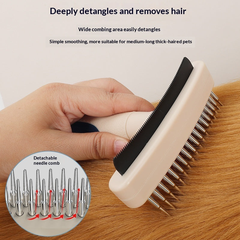 Pet Grooming Brush Hair Removal Detangling Tool