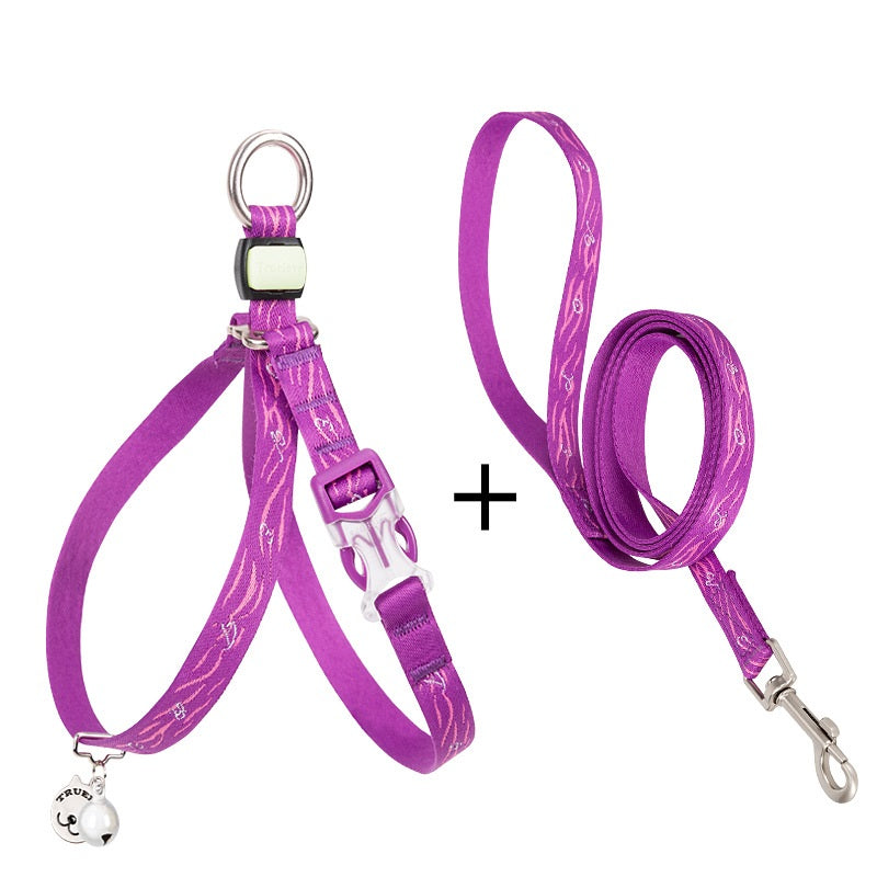 Pet Bell Chest Strap Vest Leash Rope Harness