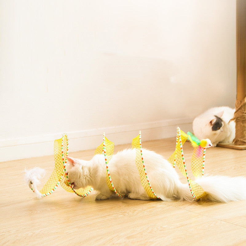 Foldable Storage Tunnel Interactive Pet Toy