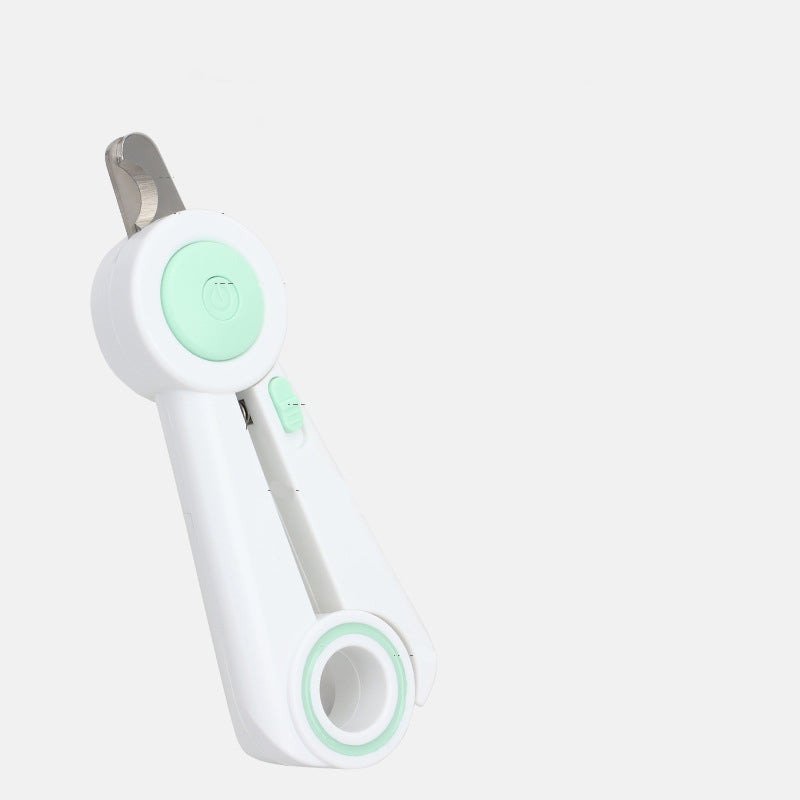 LED Pet Nail Clippers And Grinder Safe Claw Trimming Tool