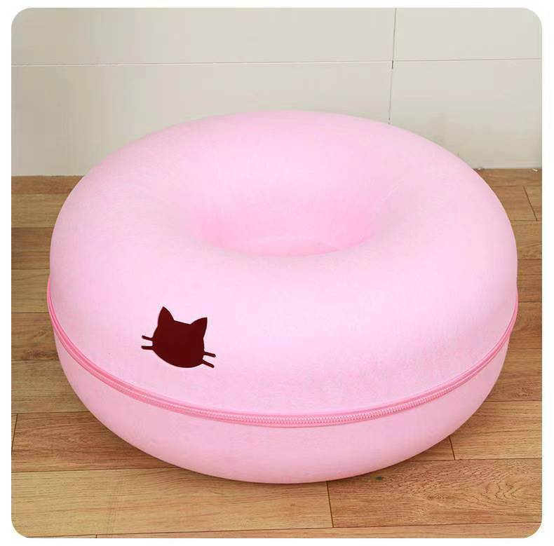 Round Tunnel Pet Bed Comfortable Play And Rest Nest