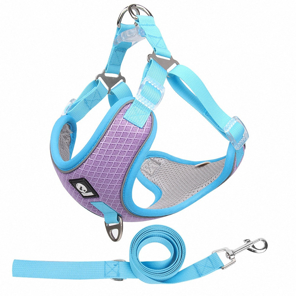 Adjustable Breathable Pet Harness Leash