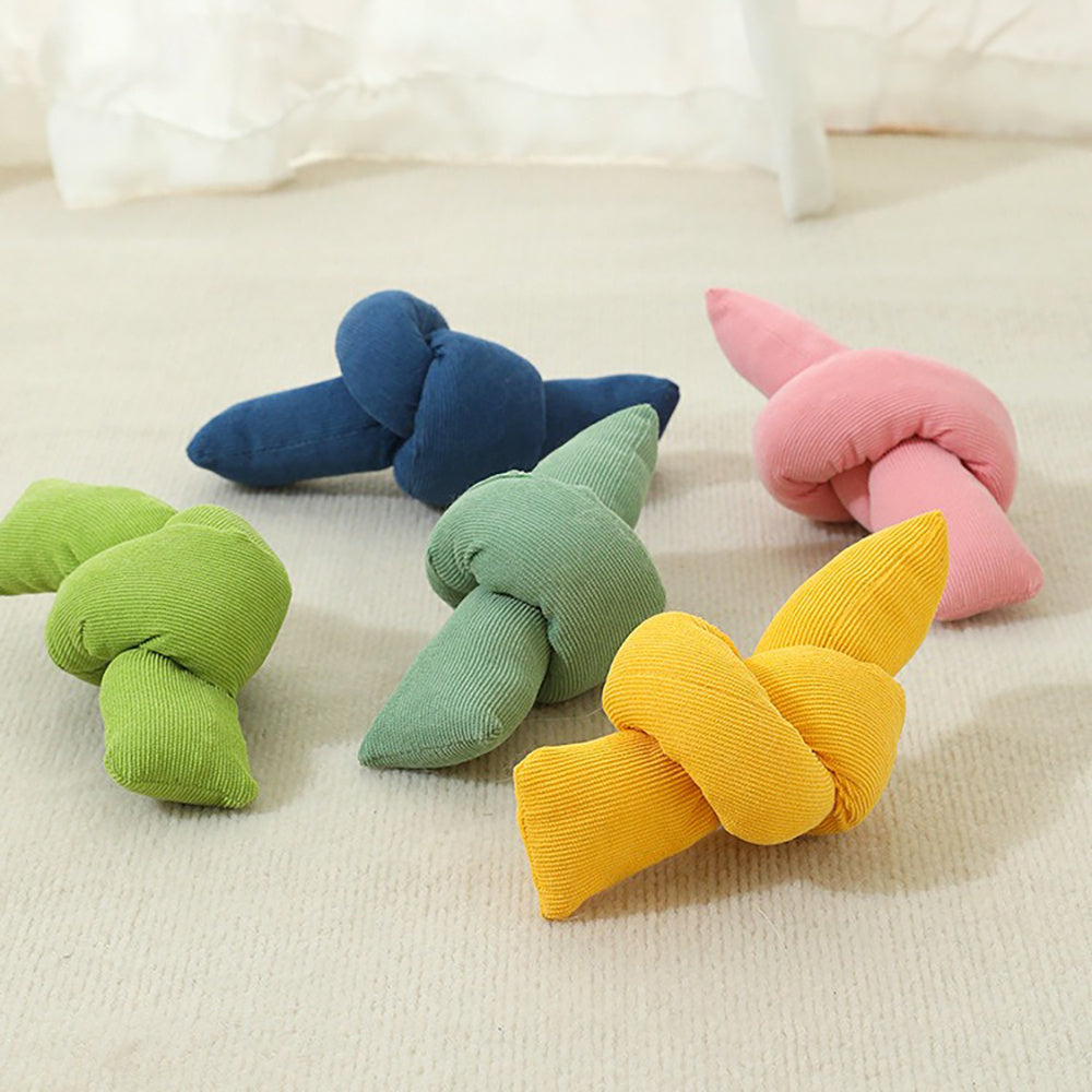 Knotted Cotton Rope Tug Interactive Chew Pet Toy