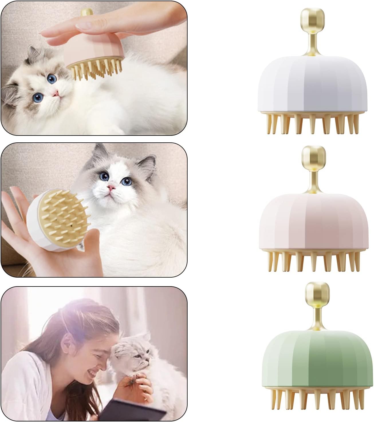 Bath Shampoo Massage Grooming Pet Brush