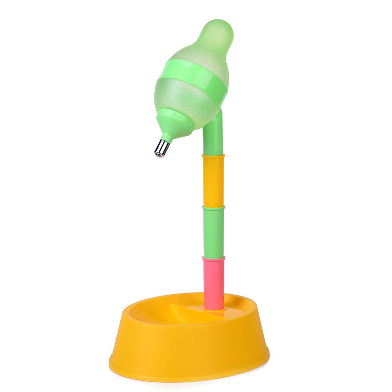 Adjustable Height Pet Water Dispenser Fountain Stand Bowl