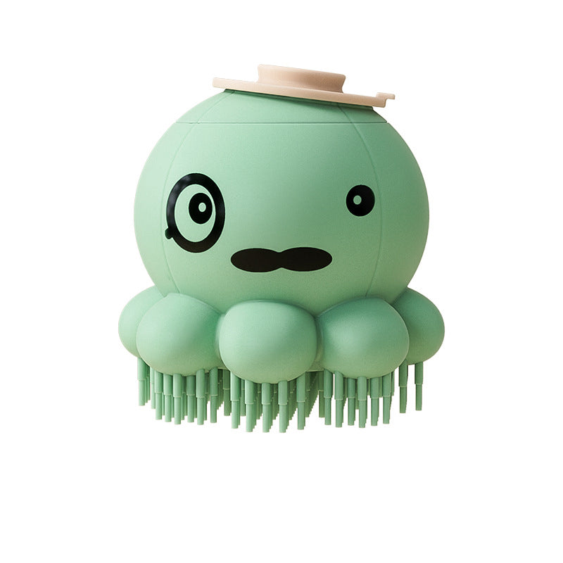 Silicone Body Wash Bath Massage Grooming Pet Brush