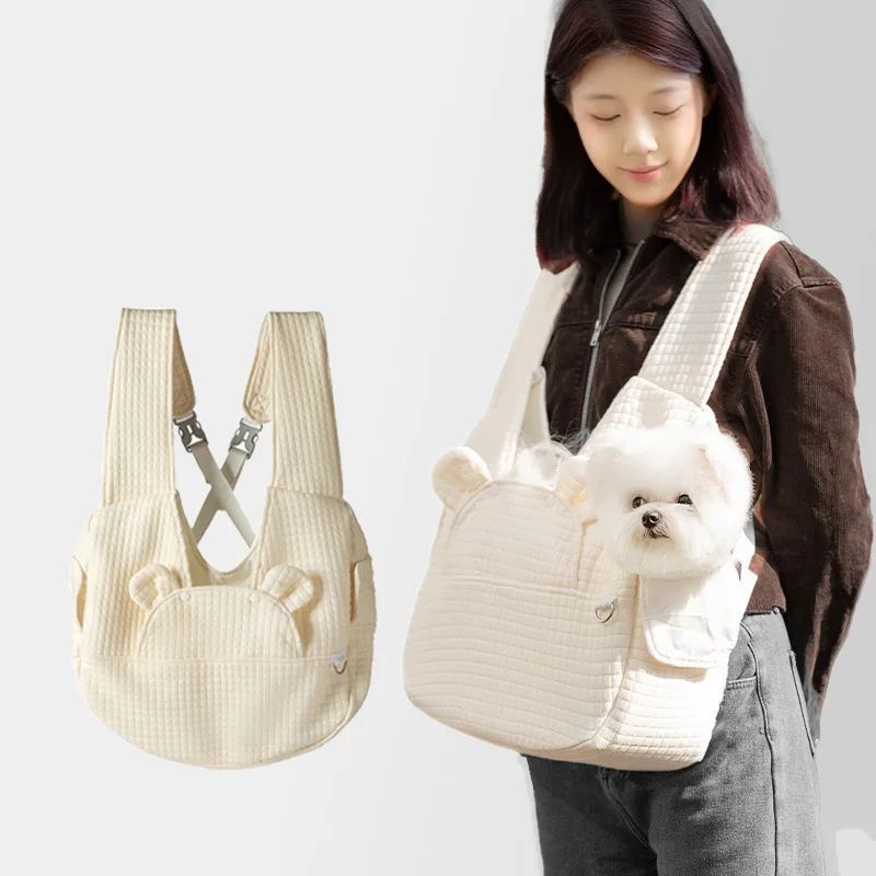 Pet Carrier Backpack Breathable Cross Travel Bag