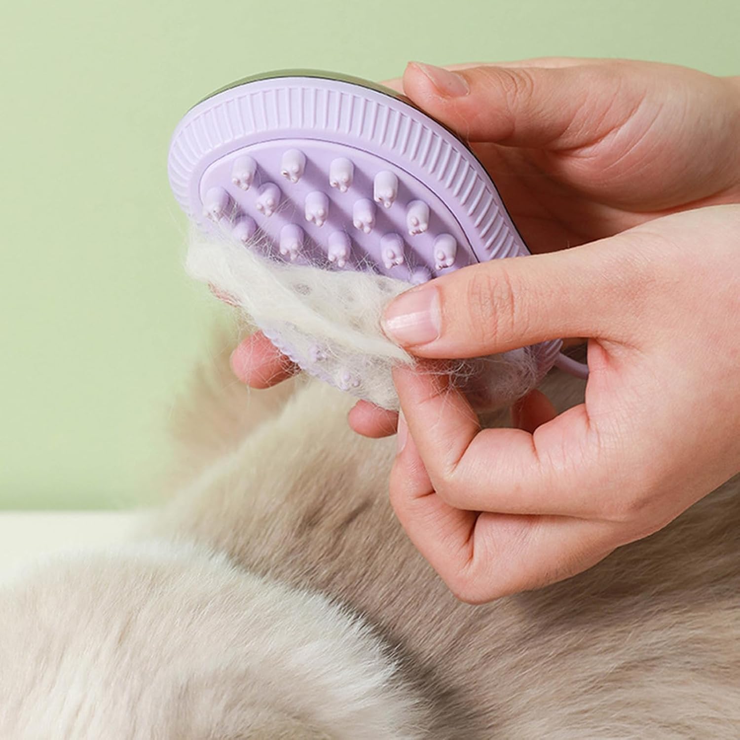 Silicone Soap Dispenser Bath Massage Grooming Pet Brush
