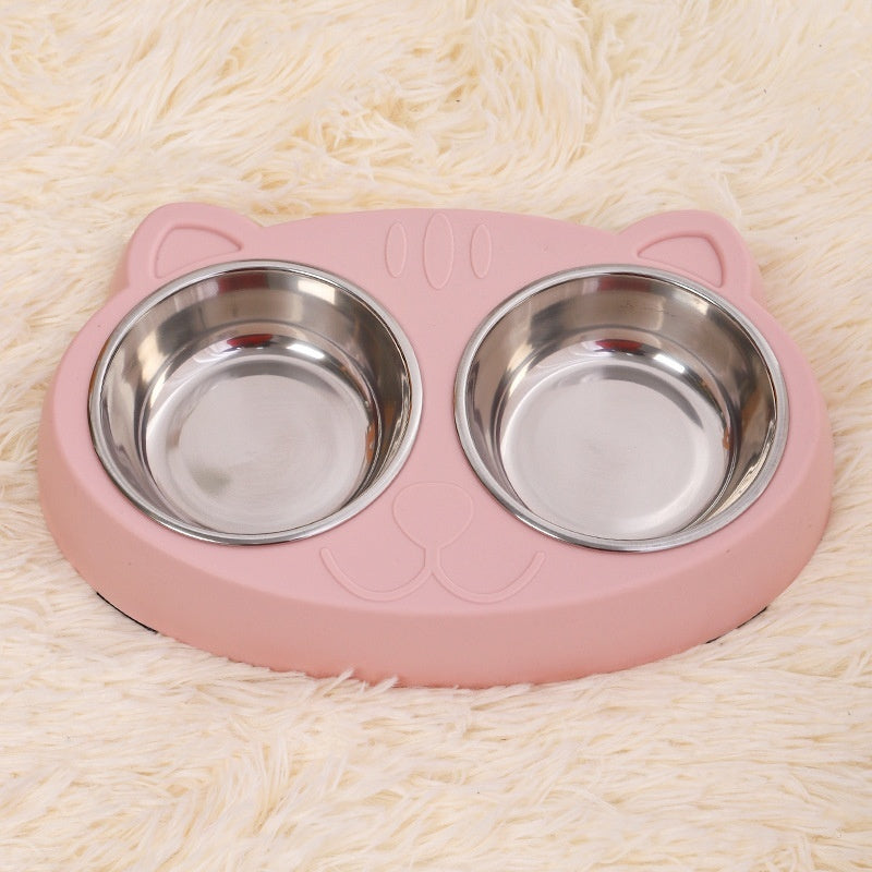 Pet Feeding And Drinking Bowl Set Food And Water Dish