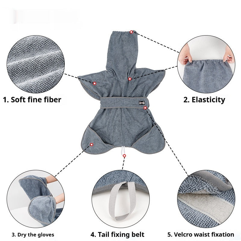 Super Absorbent Quick Drying Cotton Pet Bath Towel
