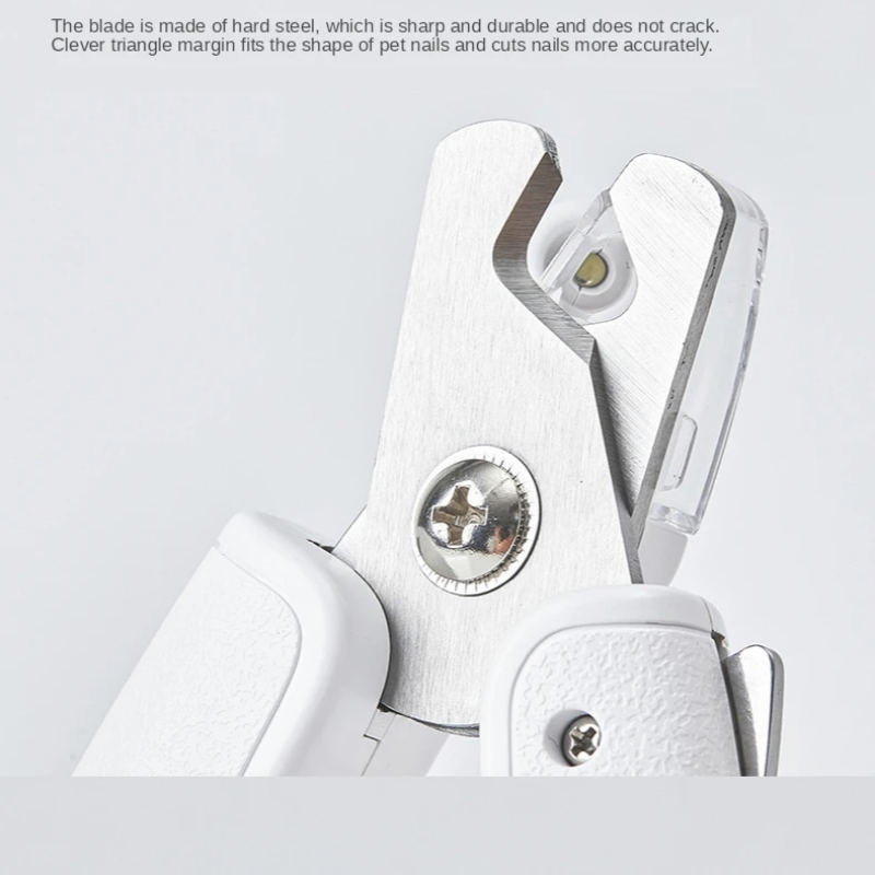 LED Light Pet Nail Clipper Scissors Safe Claw Trimmer
