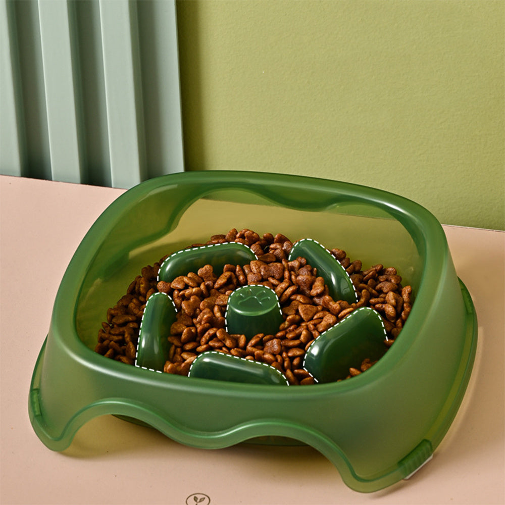 Slow Feeding Pet Water Bowl Anti Choking Safe Drinking Dish
