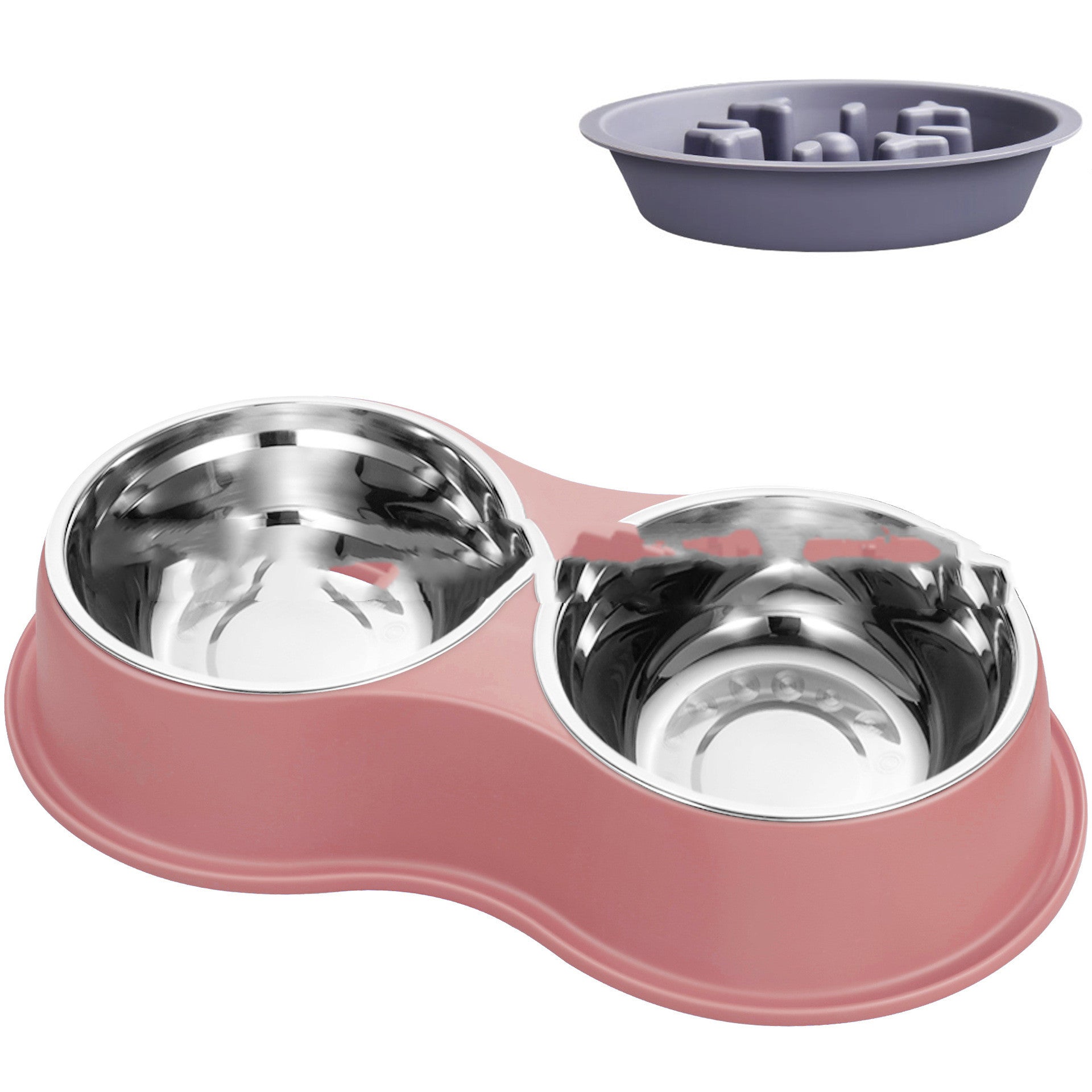 Removable Pet Slow Feeding Bowl Anti Gulp Food Dish