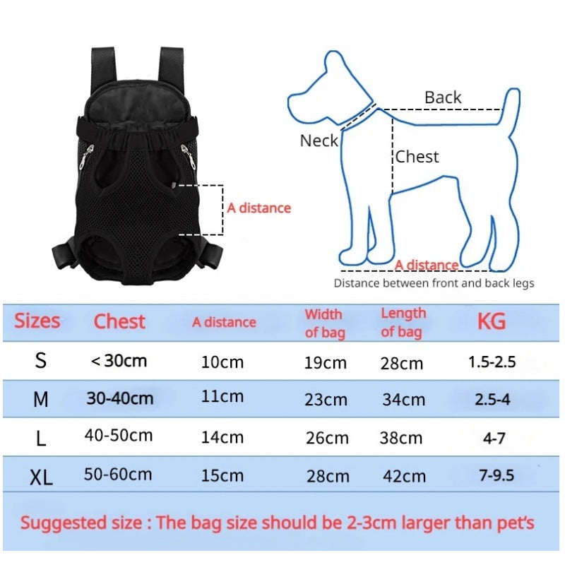Pet Carrier Backpack Breathable Adjustable Travel Hiking Bag