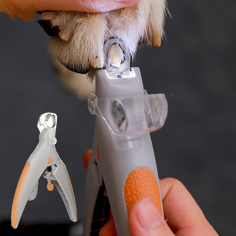 LED Pet Nail Clippers Scissors Safe Claw Trimming Tool