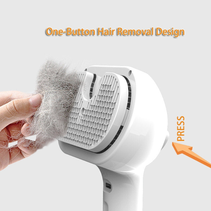 Self Cleaning Pet Grooming Brush With Mist Dematting Comb