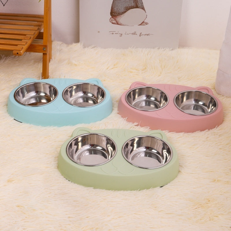Pet Feeding And Drinking Bowl Set Food And Water Dish
