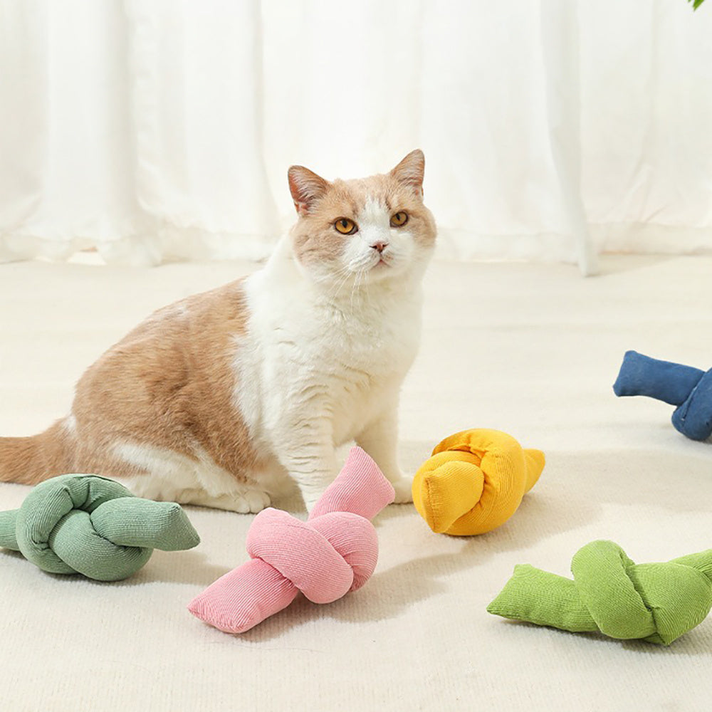 Knotted Cotton Rope Tug Interactive Chew Pet Toy