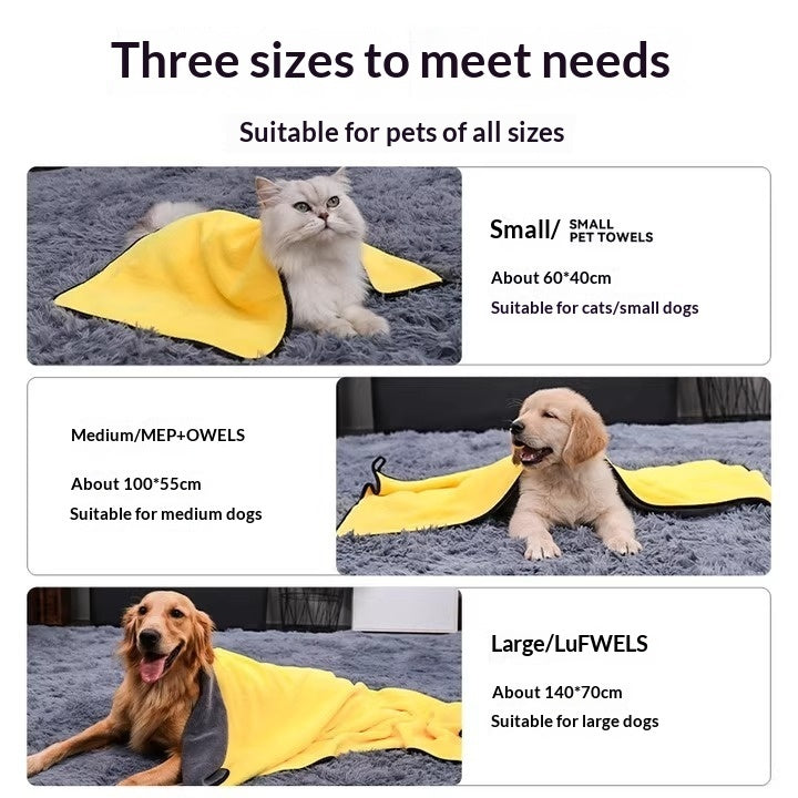 Super Absorbent Quick Drying Pet Bath Towel