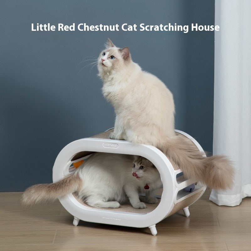 Scratch Board Nest Villa Chamfer Interactive Pet Toy