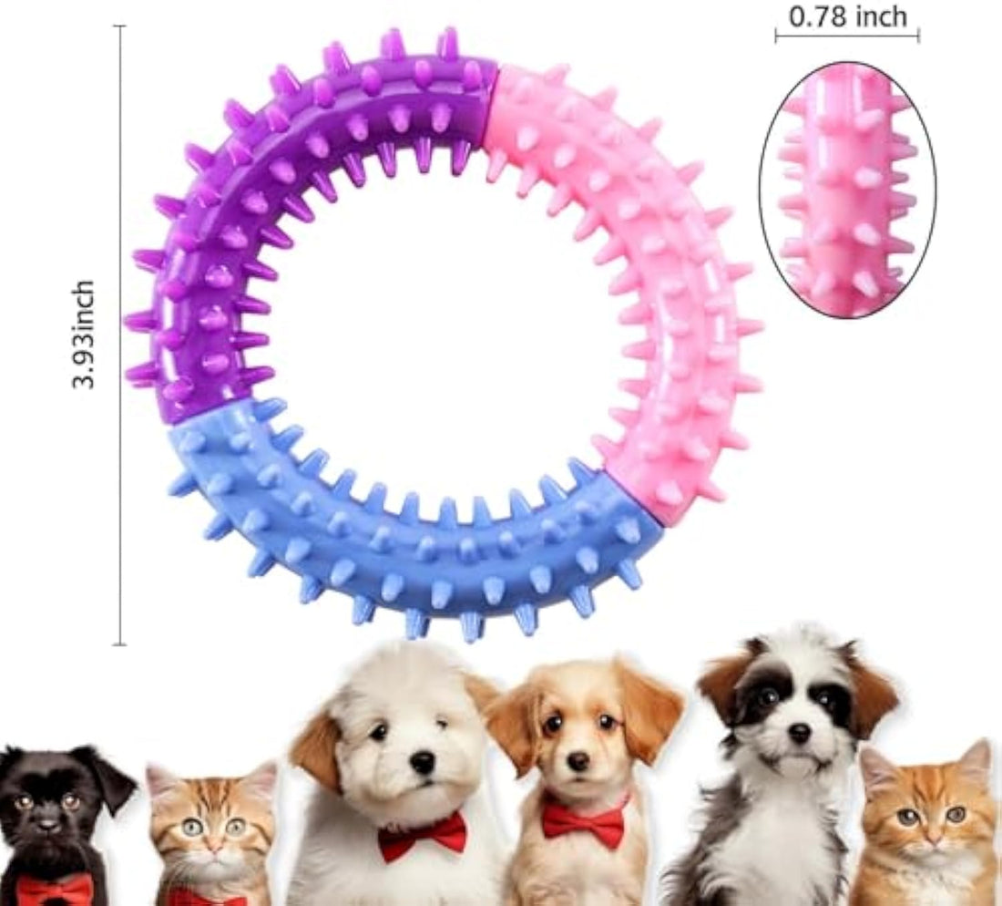 Rubber Ring Chew Teething Toy For Pets
