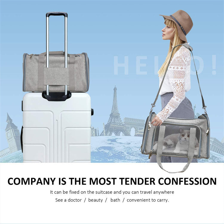 Pet Carrier Foldable Portable Handheld Bag