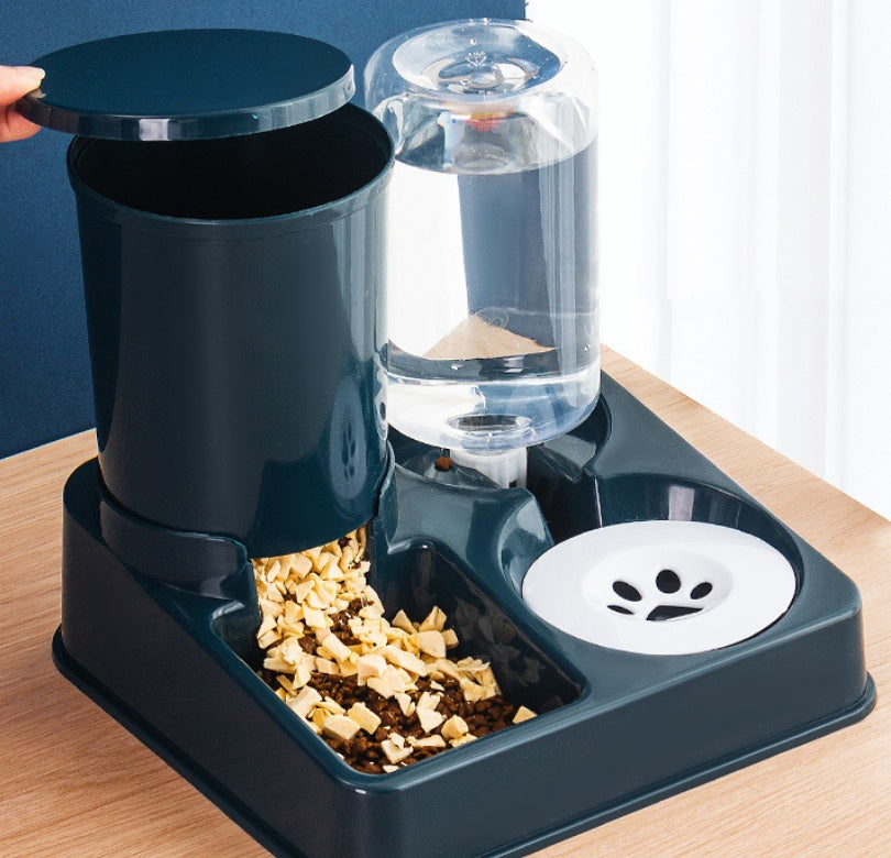 Automatic Pet Feeding Bowl And Water Basin Combined System