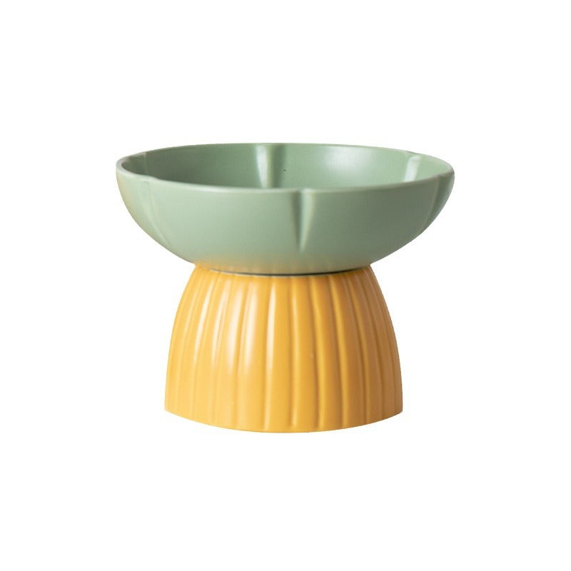 Macaron Color Ceramic Pet Feeding Bowl Food Dish