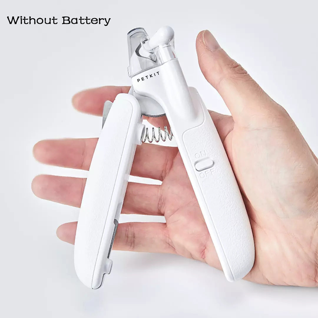 LED Light Pet Nail Clipper Scissors Safe Claw Trimmer