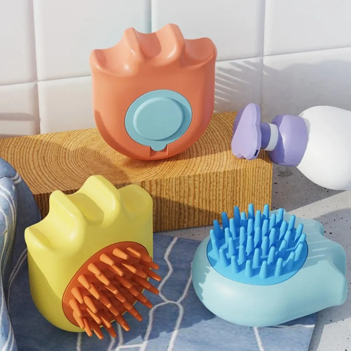 Shampoo Box Bath Massage Grooming Pet Brush