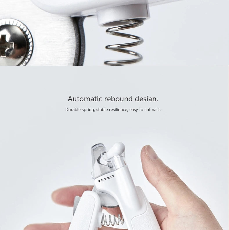 LED Light Pet Nail Clipper Scissors Safe Claw Trimmer
