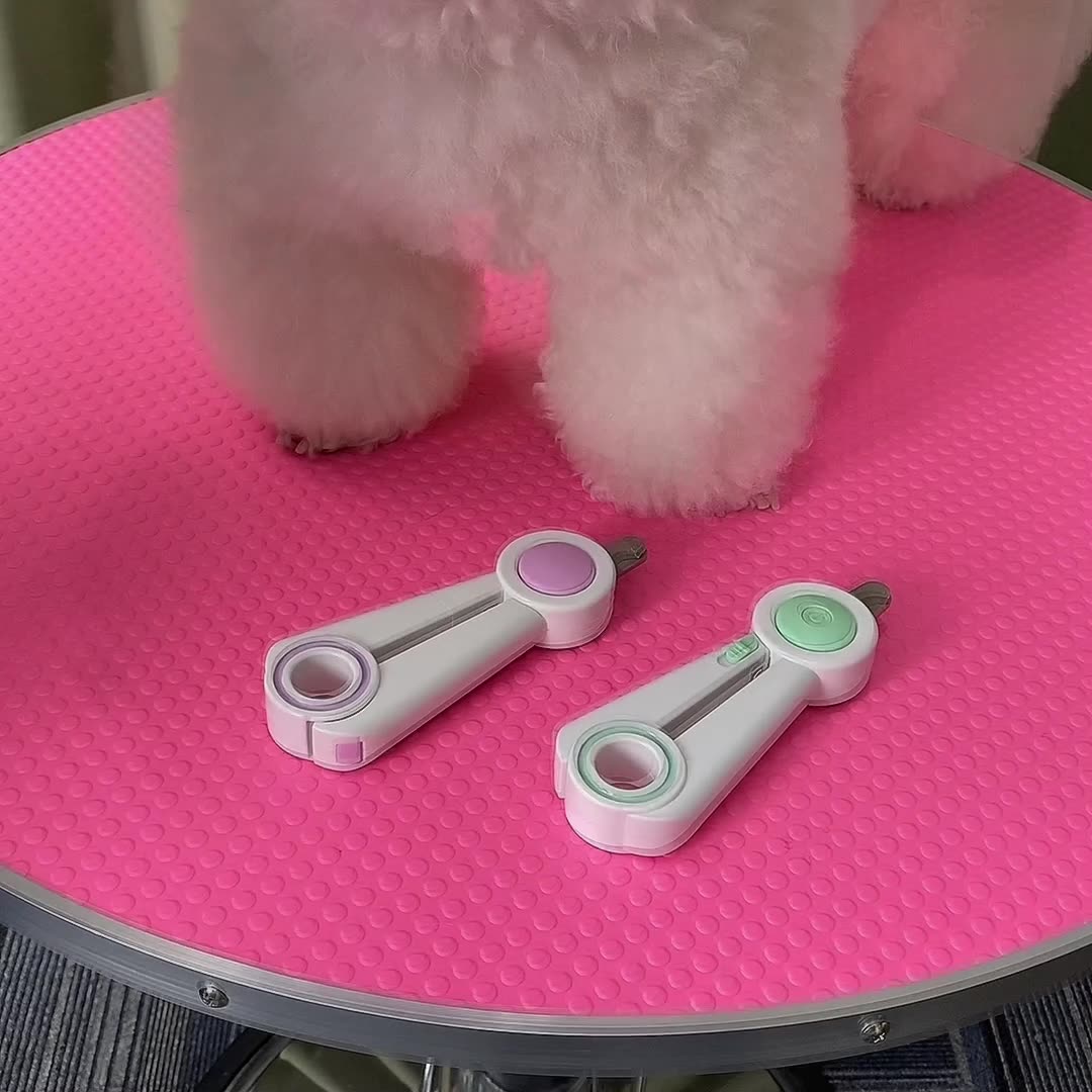 LED Pet Nail Clippers And Grinder Safe Claw Trimming Tool