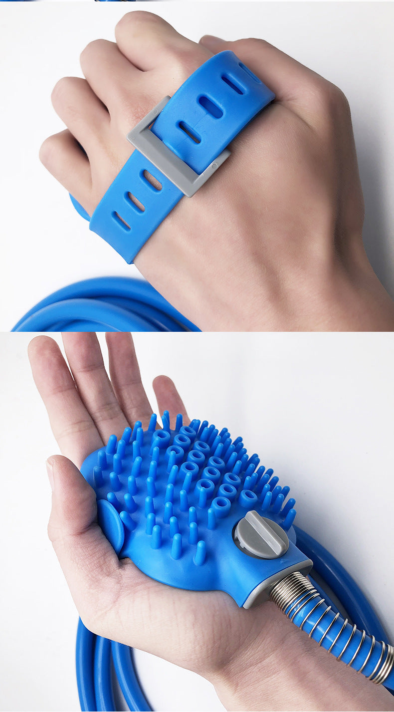 Silicone Bathing Gloves Handheld Shower Massage Pet Brush