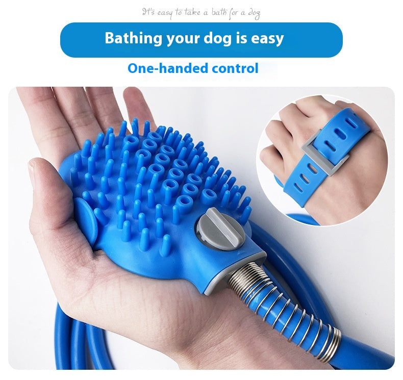Silicone Bathing Gloves Handheld Shower Massage Pet Brush