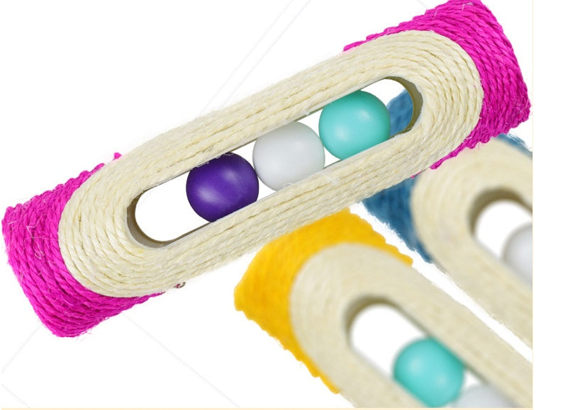 Long Sisal Drum Three Piece Scratch Pet Toy