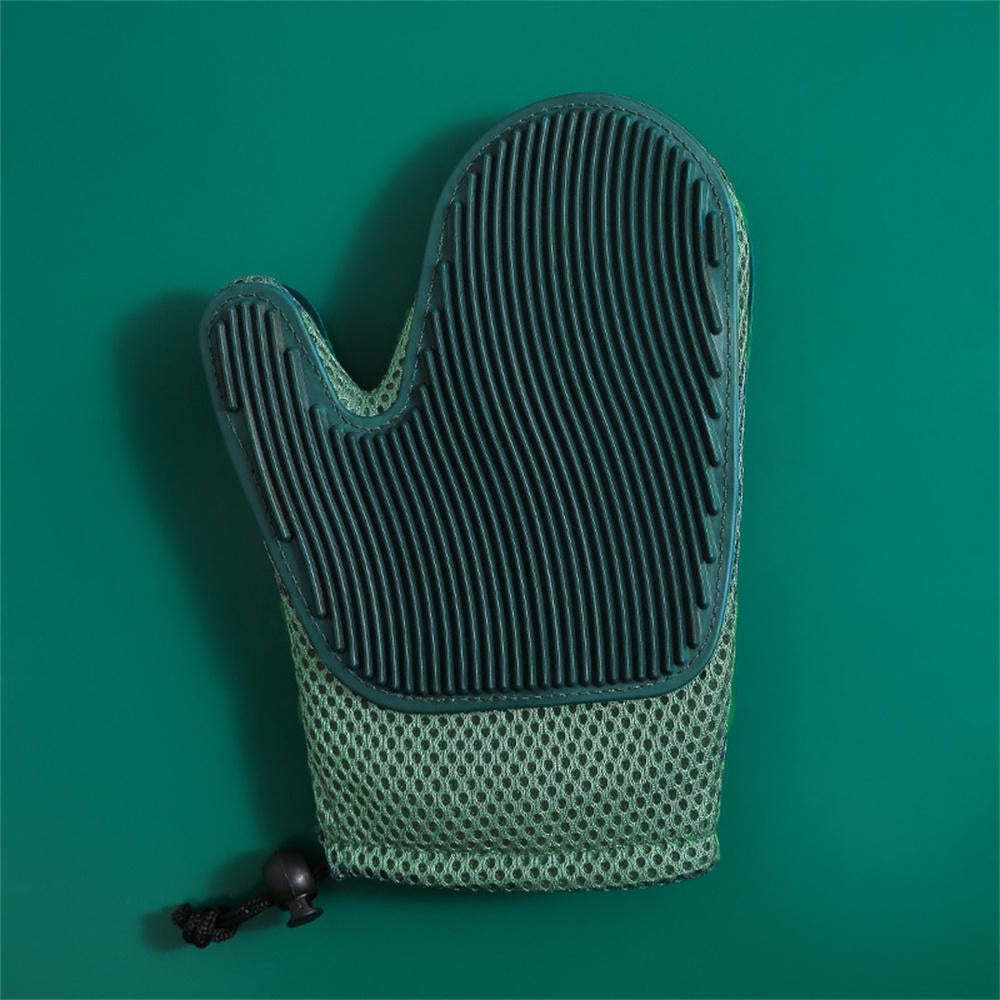 Pet Grooming Fur Removal Glove Shedding Brush Cleaning Mitt