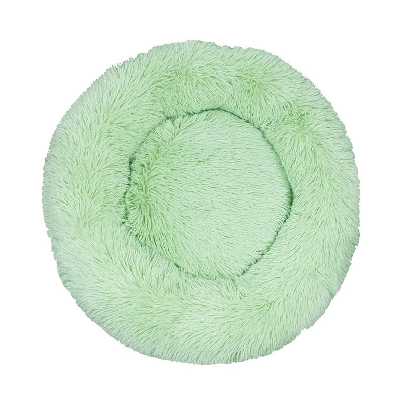 Round Cotton Pet Winter Warm Sleeping Bed Cozy Kennel Nest