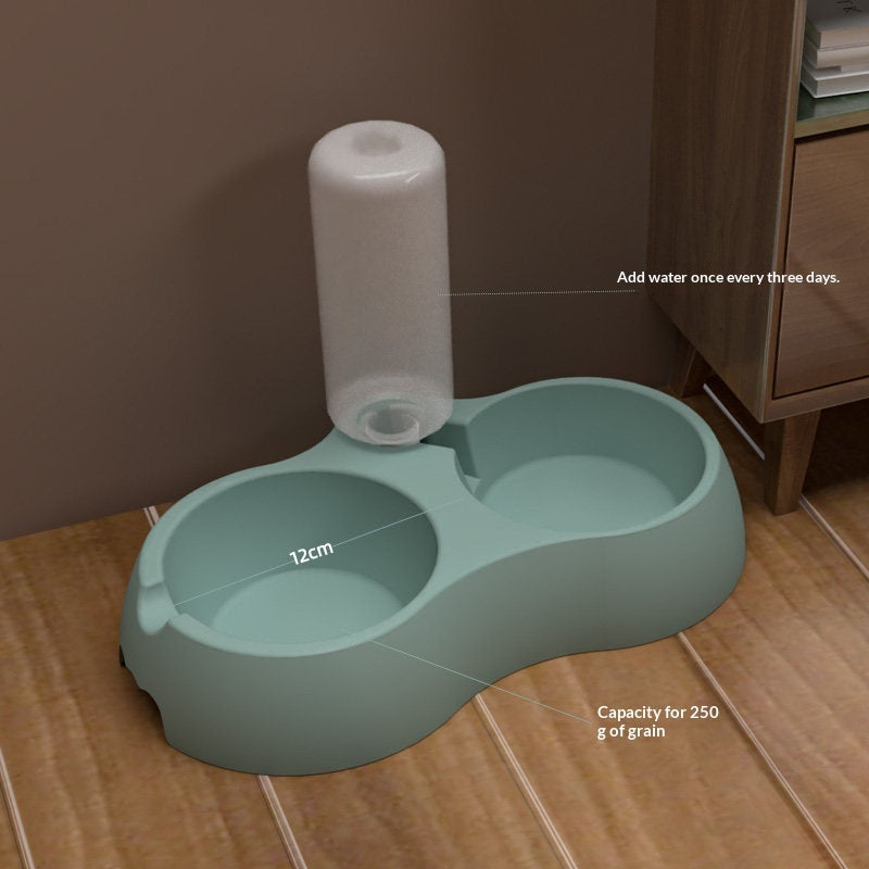 Pet Feeding And Drinking Station Bowl Set