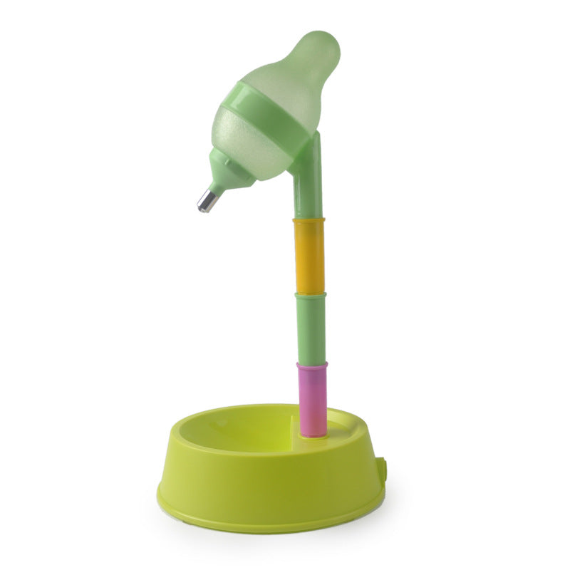 Adjustable Height Pet Water Dispenser Fountain Stand Bowl