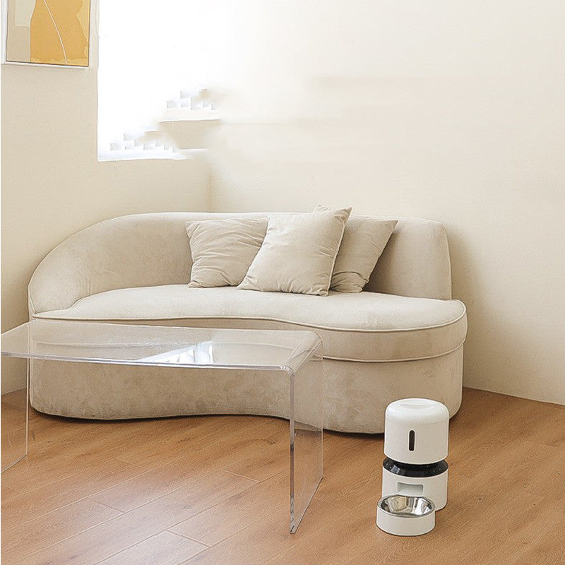 Capsule Style Automatic Pet Feeder Double Bowl System