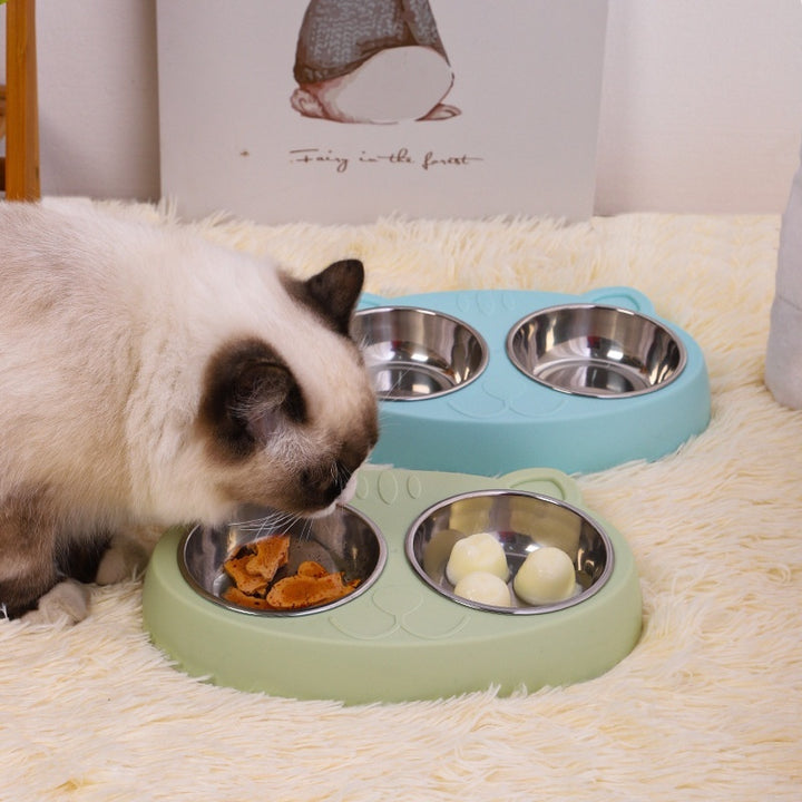 Pet Feeding And Drinking Bowl Set Food And Water Dish